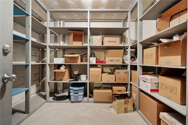 view of storage