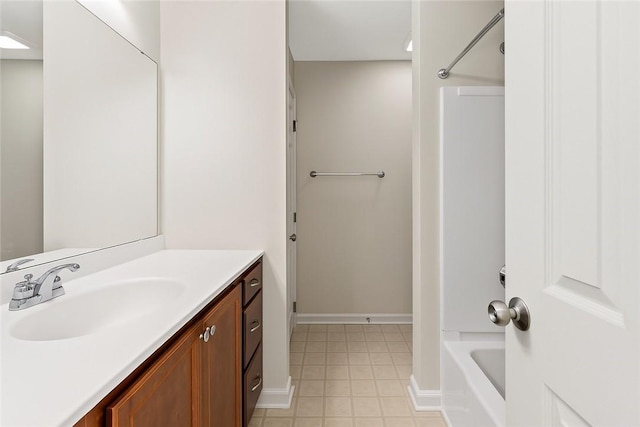 391 Marshall Heights Dr, Marshall, PA 15090 - bathroom with vanity, bathtub / shower combination, and tile patterned flooring