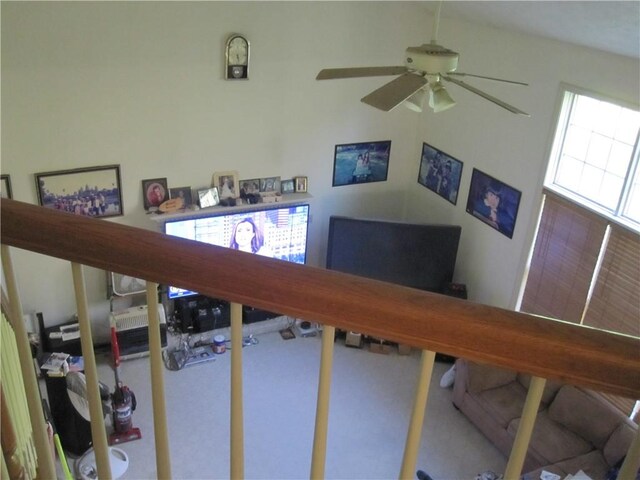 106 Conestoga Dr, Peters Twp, PA 15367 - stairway featuring a ceiling fan