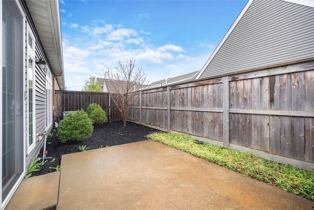 view of patio / terrace featuring a fenced backyard