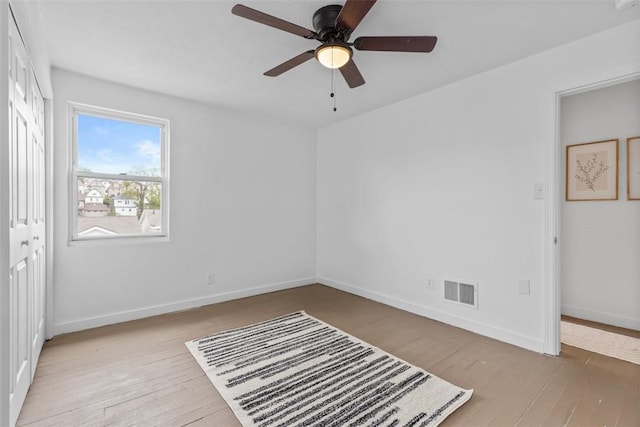 432 Iberia St, Mt Washington, PA 15211 - unfurnished bedroom featuring hardwood / wood-style floors, baseboards, and ceiling fan