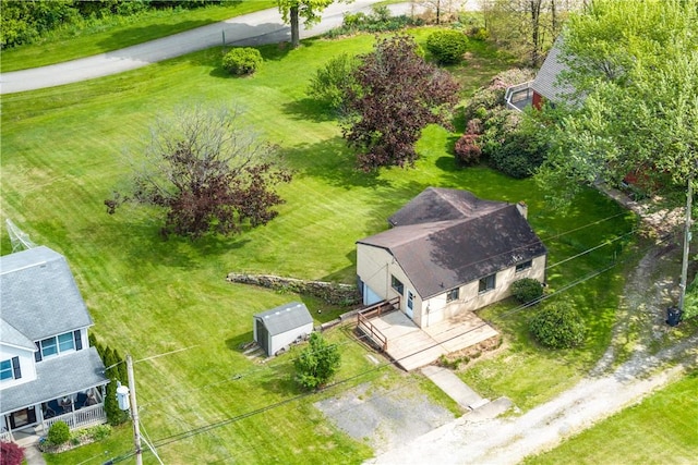 view from above of property