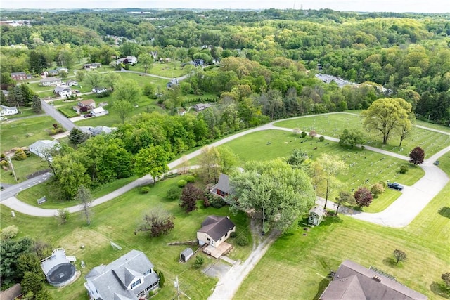 aerial view of property and surrounding area