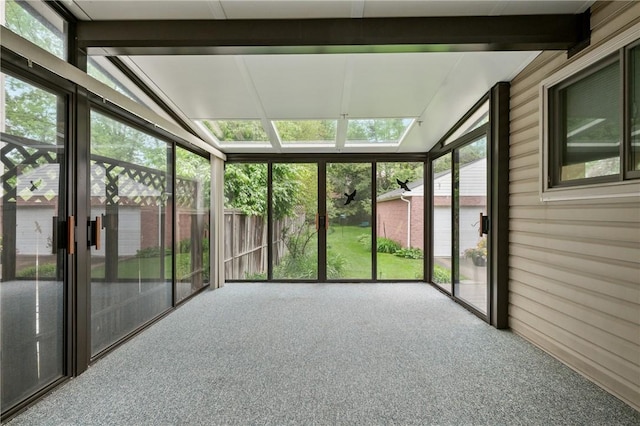 6640 Wilkins Ave, Squirrel Hill, PA 15217 - unfurnished sunroom with lofted ceiling