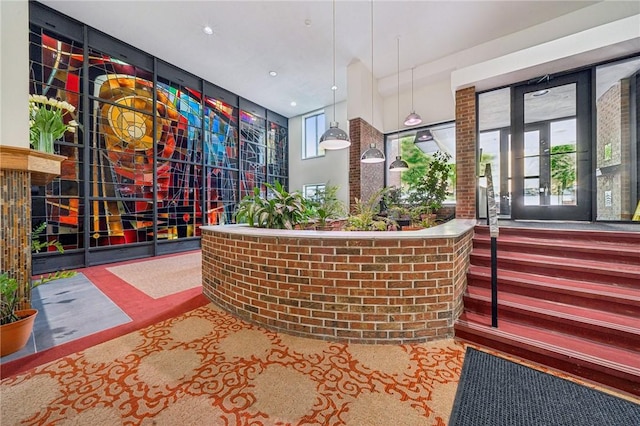 view of reception area