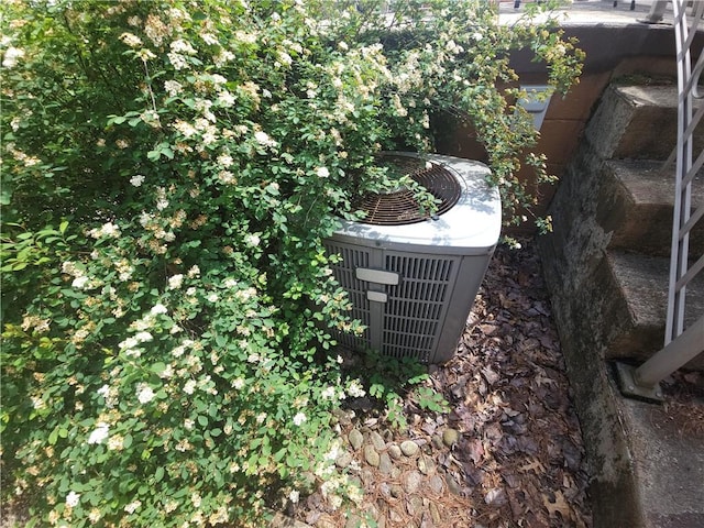 exterior view of central air condition unit