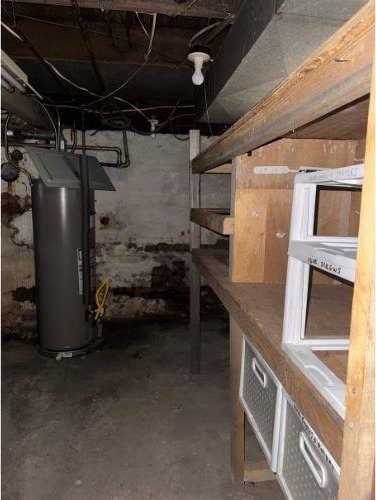 543 Highland Ave, Kittanning Boro, PA 16201 - unfinished below grade area featuring water heater