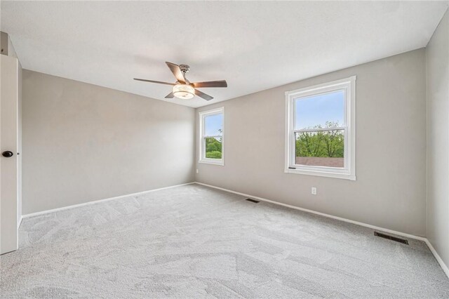 610 Arkwood Dr, Bethel Park, PA 15102 - spare room with ceiling fan, carpet, and baseboards