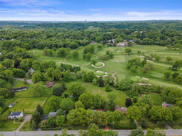 drone / aerial view of a golf club