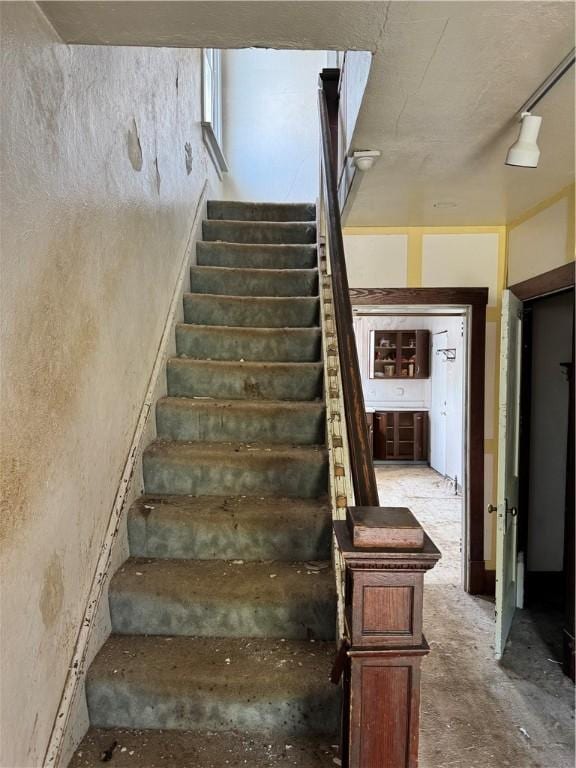 view of stairway