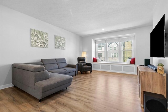 4012 Crown Dr, South Park, PA 15129 - living area with light wood-style floors and baseboards