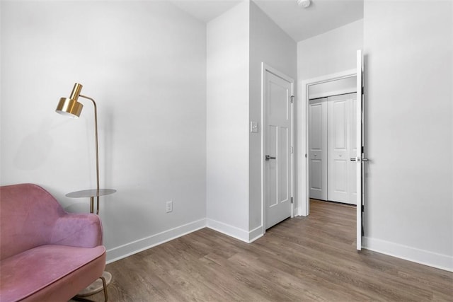 4012 Crown Dr, South Park, PA 15129 - living area featuring baseboards and wood finished floors