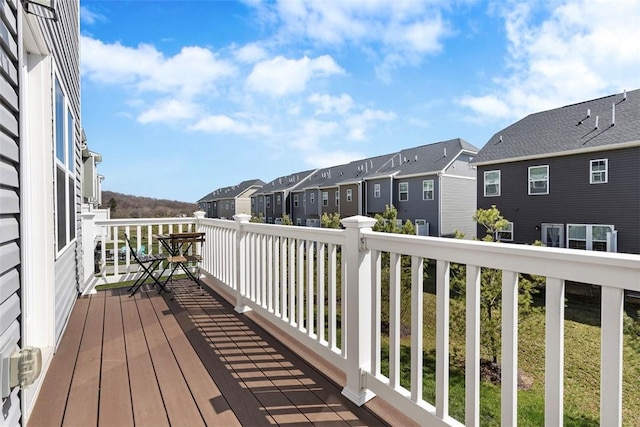 4012 Crown Dr, South Park, PA 15129 - wooden deck featuring a residential view