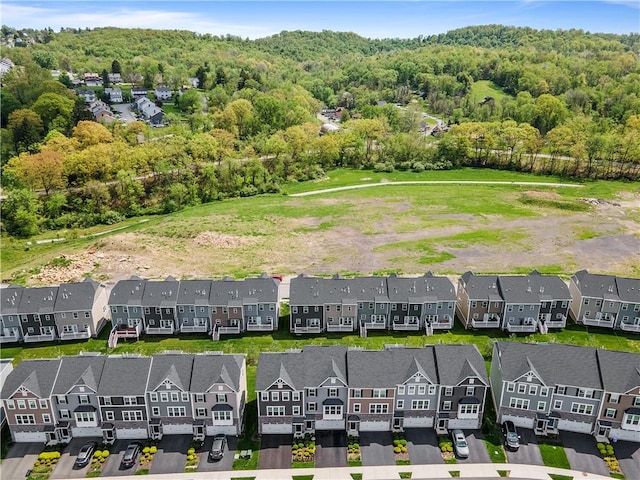 4012 Crown Dr, South Park, PA 15129 - aerial view of residential area with a forest