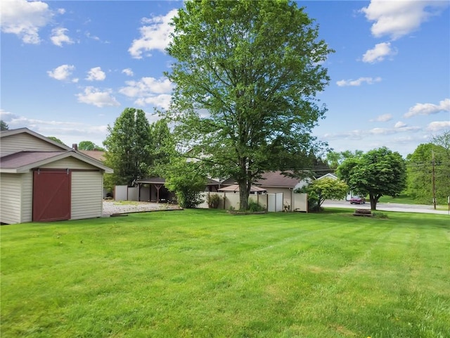 2939 Main St, Beallsville, PA 15313 - view of grassy yard featuring a storage shed and an outdoor structure