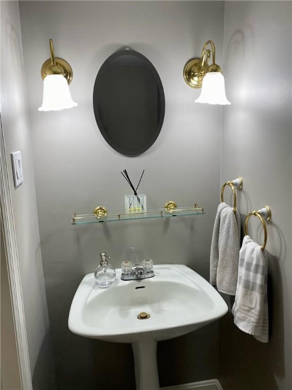 bathroom with a sink