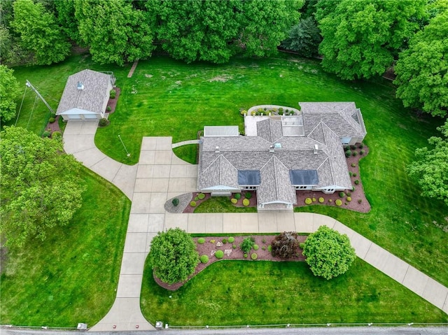 aerial view of property and surrounding area