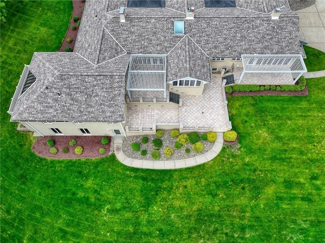 view from above of property