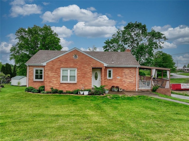 1814 Roosevelt Rd, Ohio Twp, PA 15143 - single story home with brick siding, a front yard, and roof with shingles