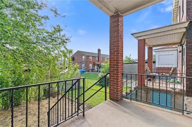 view of balcony