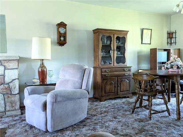 view of home office