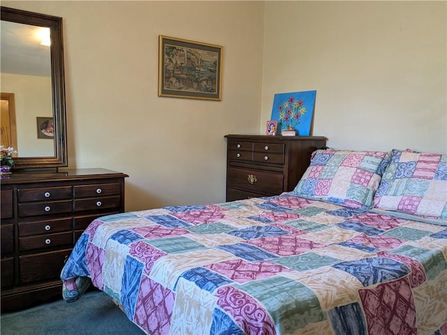 bedroom featuring carpet flooring