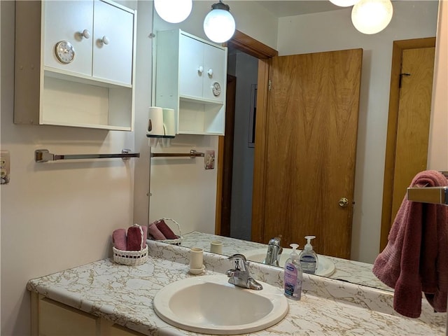 bathroom with vanity