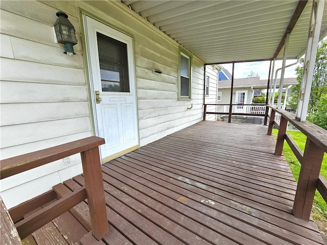 133 Wellington Ave, City Of Washington, PA 15301 - wooden deck featuring covered porch