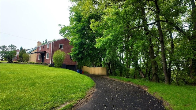7709 Mark Dr, Penn Hills, PA 15147 - view of grassy yard with asphalt driveway