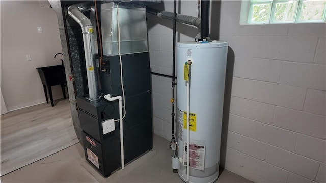 7709 Mark Dr, Penn Hills, PA 15147 - utilities with water heater and heating unit