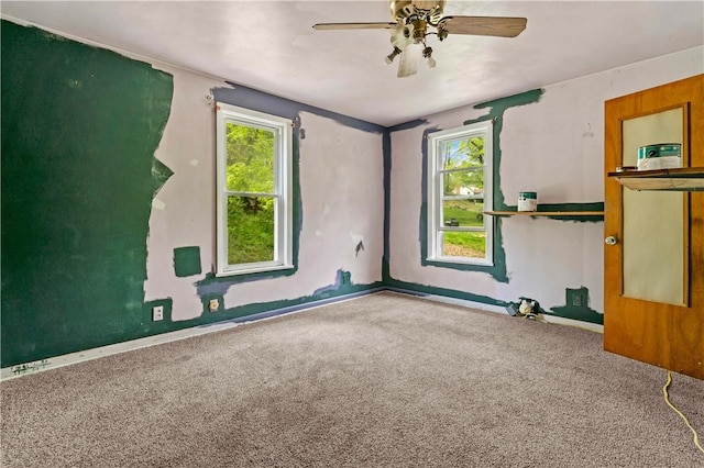 1035 Rte 130, City Of Greensburg, PA 15601 - spare room with carpet floors, ceiling fan, and baseboards