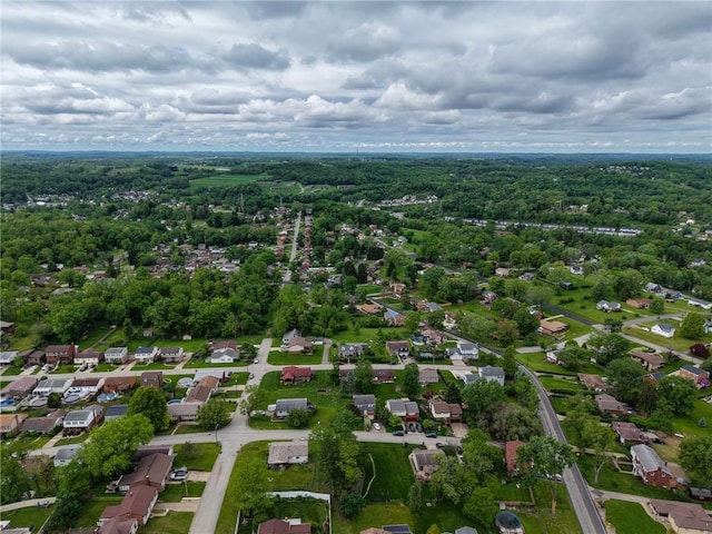 aerial perspective of suburban area