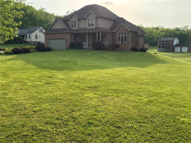16 Finnin Rd, Allegheny Twp Wml, PA 15068 - view of front facade featuring brick siding and a front lawn