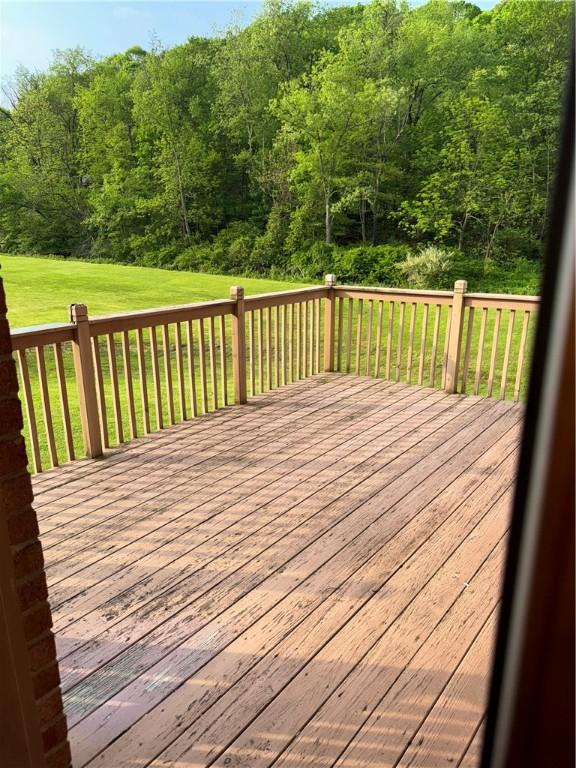 16 Finnin Rd, Allegheny Twp Wml, PA 15068 - deck featuring a yard
