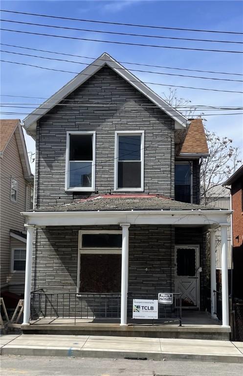 473 New 8th Ave, West Homestead, PA 15120 - view of front of property featuring stone siding