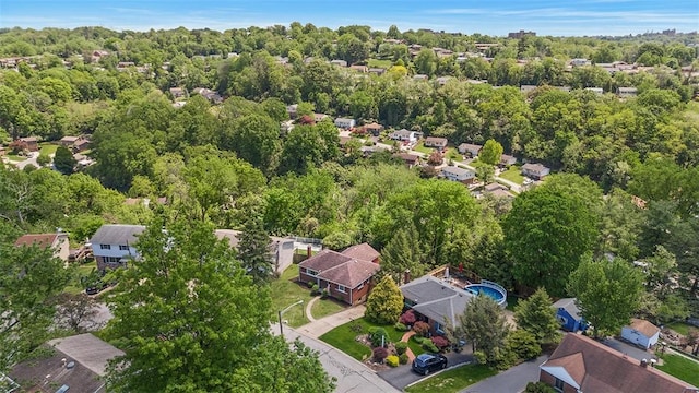 aerial perspective of suburban area