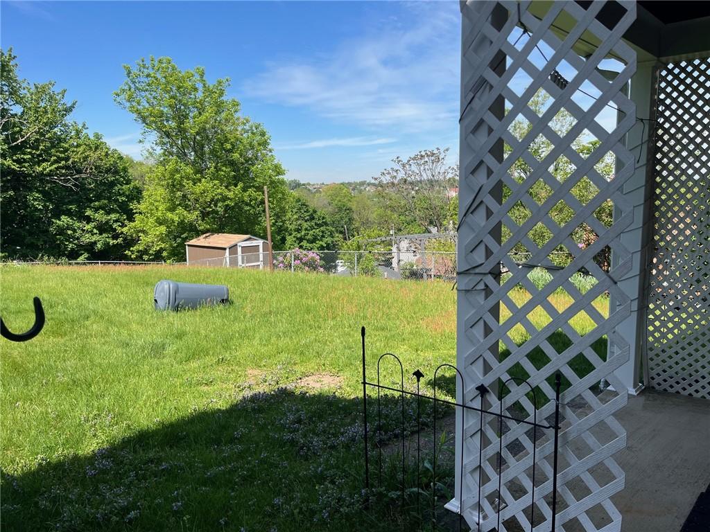 233 Clairmont Ave, West View, PA 15229 - view of yard with a storage unit and an outdoor structure