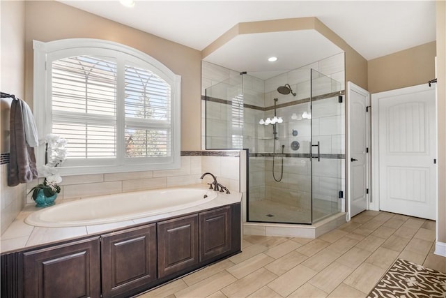 347 Buckingham Dr, Peters Twp, PA 15367 - bathroom with a garden tub and a stall shower
