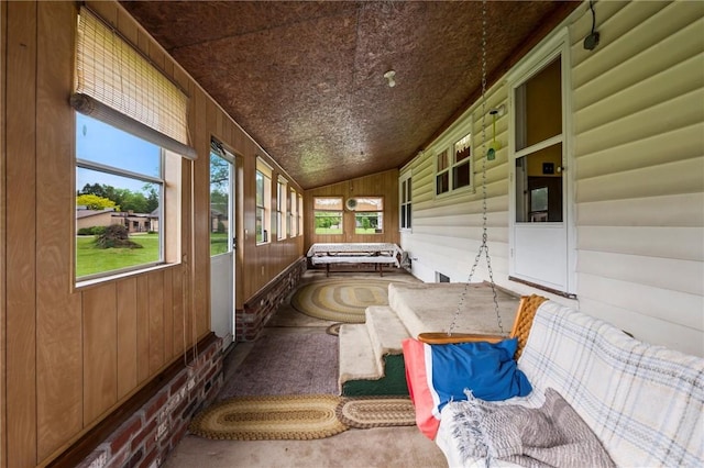 3601 Sharon Rd, West Middlesex Boro, PA 16159 - sunroom / solarium featuring vaulted ceiling