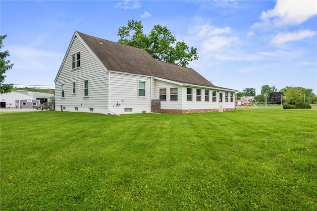 3601 Sharon Rd, West Middlesex Boro, PA 16159 - back of house featuring a yard and roof with shingles