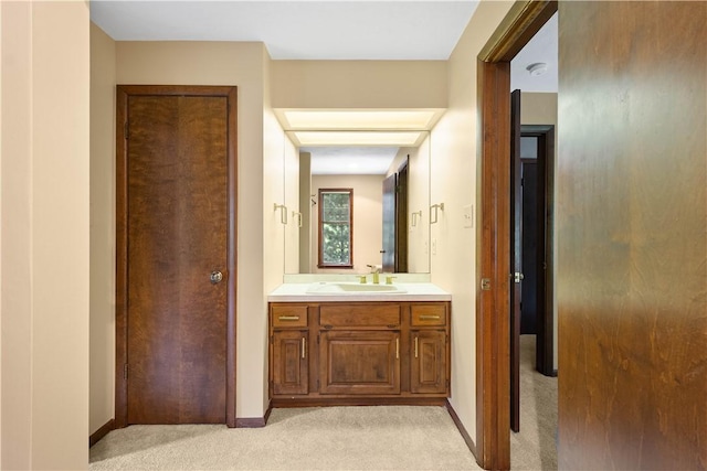 114 Moore Dr, Peters Twp, PA 15317 - bathroom with vanity and baseboards