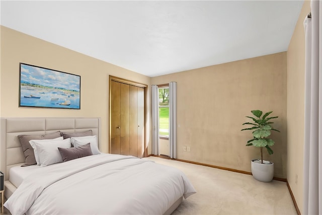 114 Moore Dr, Peters Twp, PA 15317 - bedroom featuring light carpet, baseboards, and a closet
