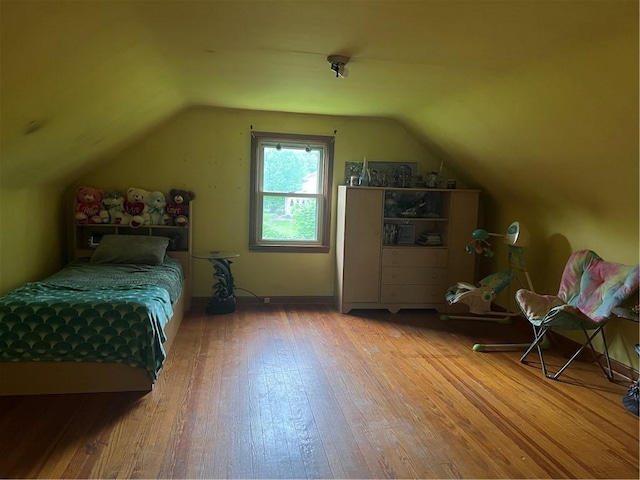 4536 State Route 158, Wilmington Twp, PA 16142 - bedroom featuring wood finished floors and lofted ceiling