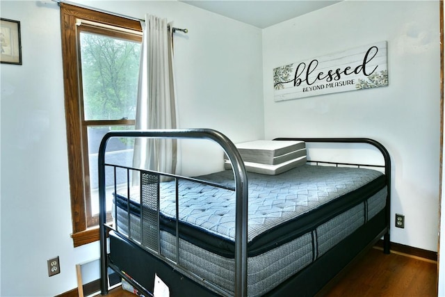375 Main St, Volant Boro, PA 16156 - bedroom featuring baseboards and wood finished floors