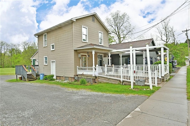 375 Main St, Volant Boro, PA 16156 - view of front of home featuring a porch