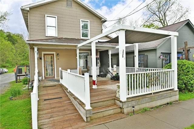 375 Main St, Volant Boro, PA 16156 - view of front facade featuring a porch