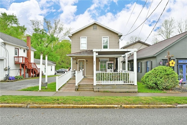 375 Main St, Volant Boro, PA 16156 - view of front of house with a porch