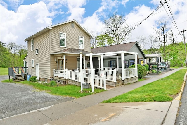 375 Main St, Volant Boro, PA 16156 - view of front of property with covered porch