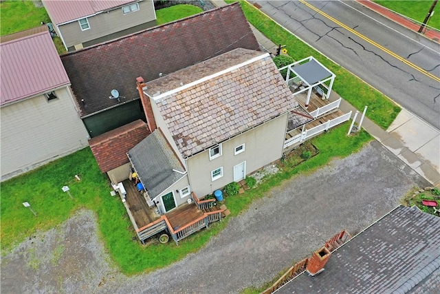 375 Main St, Volant Boro, PA 16156 - aerial view of property and surrounding area
