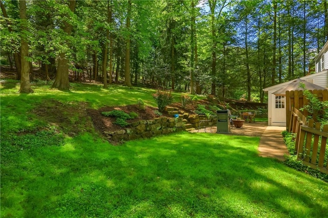 view of grassy yard